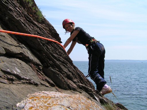 Sea traversing at meadfoot