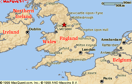 Map of UK, 