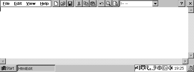 BnK Software Inc.'s HtmlEdit v1.0 - Blank Screen