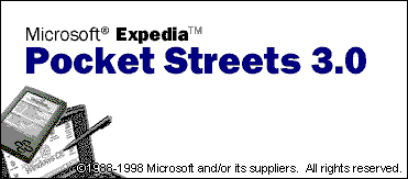 Microsoft PocketStreets 3.0 - Setup Splash